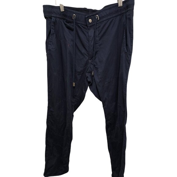 RLX Ralph Lauren Slim Fit Navy Cargo Pants 32x30 Men's Cotton Blend - Picture 1 of 12